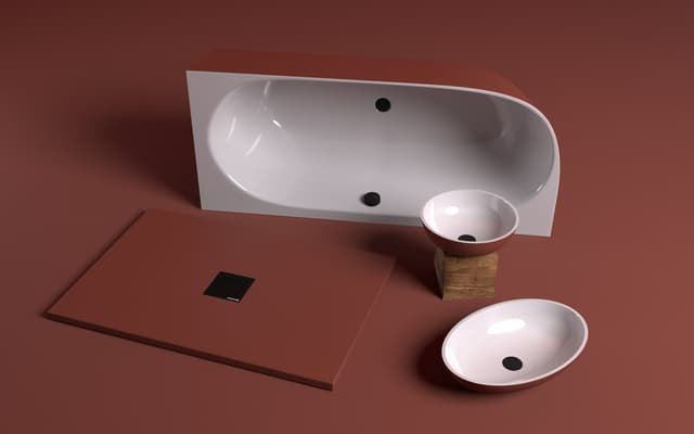 FLEXIA brodzik kompozytowy z możliwością docinania 130x80cm, brązowy mat