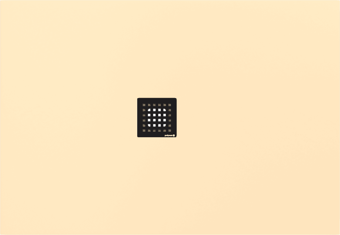 FLEXIA brodzik kompozytowy z możliwością docinania 130x90cm, beż mat