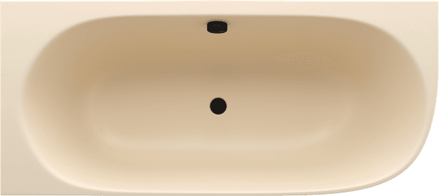 SUSSI L wanna przyścienna, narożna, kompozyt, 160x70x50cm, beż mat