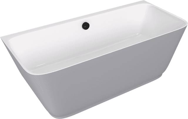 SKYLLA wanna wolnostojąca przyścienna 170x75x60cm, kompozyt, biały/szary mat
