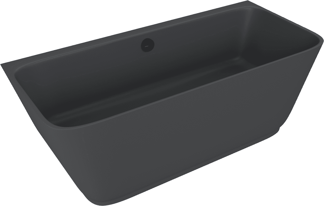 SKYLLA wanna wolnostojąca przyścienna 170x75x60cm, kompozyt, antracyt mat