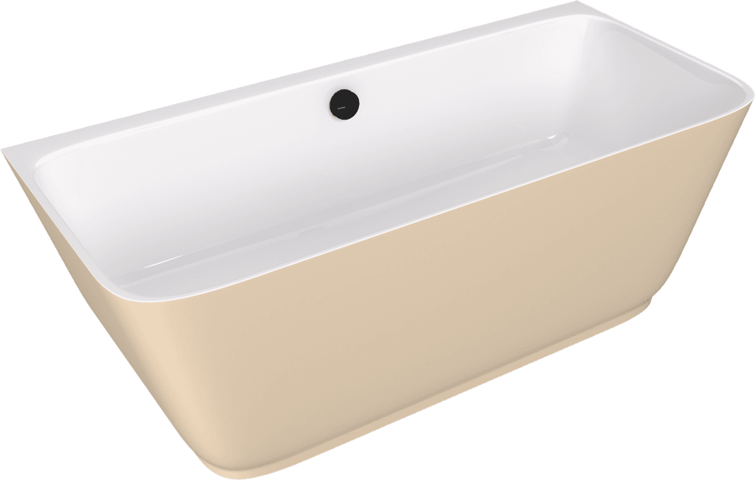 SKYLLA wanna wolnostojąca przyścienna 170x75x60cm, kompozyt, biały/beż mat