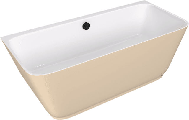 SKYLLA wanna wolnostojąca przyścienna 170x75x60cm, kompozyt, biały/beż mat