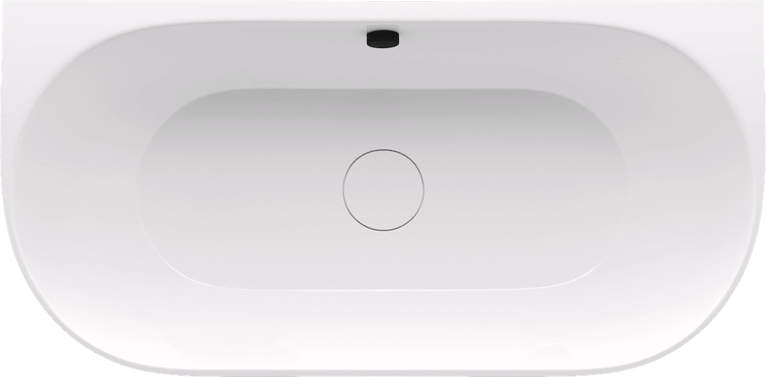 PAGODA wanna przyścienna 170x85x58cm, kompozyt, biały/szary mat