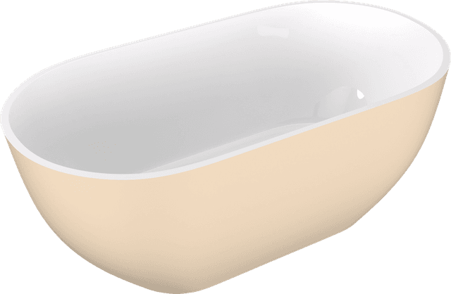 REDUTA wanna wolnostojąca 150x75x58cm, kompozyt, biały/beż mat