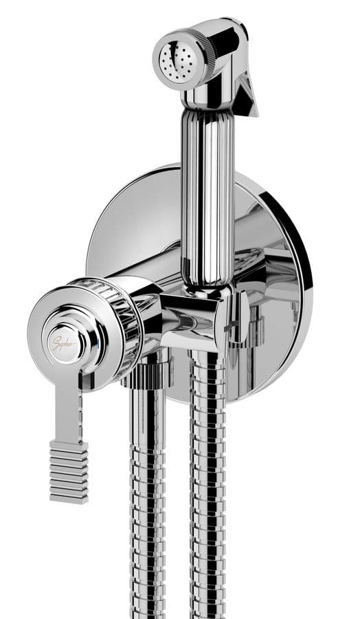 VERSI bateria bidetowa podtynkowa ze Stop słuchawką i wężem, chrom