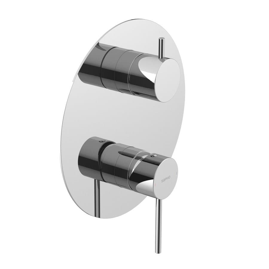 ULTRAMIX bateria prysznicowa podtynkowa, 2 wyjścia, obrotowy przełącznik, chrom