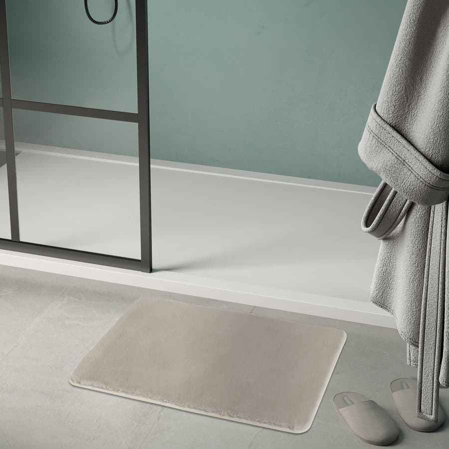 FUZZY dywanik łazienkowy, 50x80cm, 100% polyester, antypoślizgowy, tortora