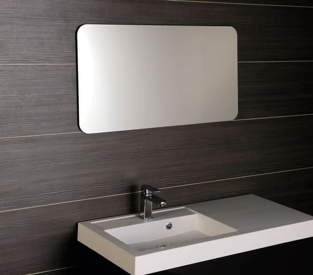 ISHAPE lustro ze ściętą krawędzią 120x60cm, zaokrąglone rogi, CU free