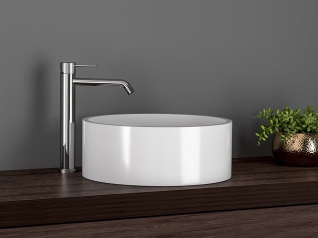 ULTRASAN bateria umywalkowa wysoka, przedłużona wylewka, chrom