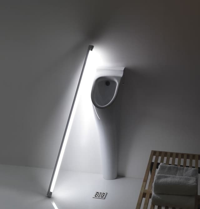 AQUATECH pisuar 21x92,5x30 cm, tylne zasilanie, włącznie z syfonem, biały