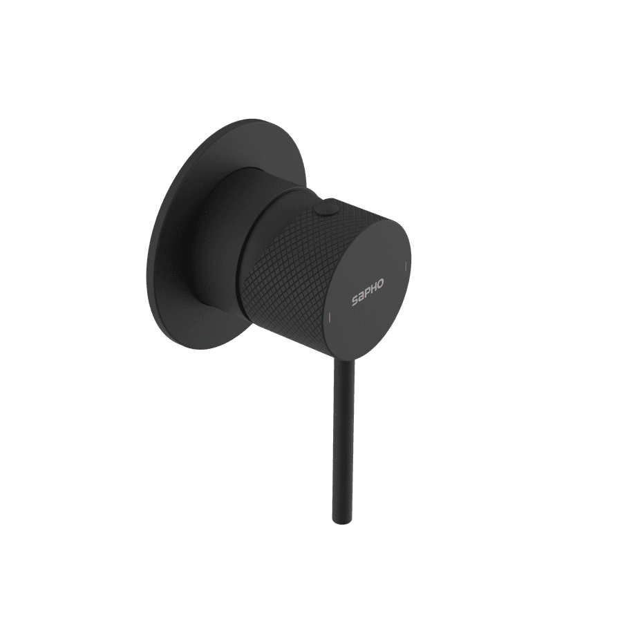 ULTRASAN bateria prysznicowa podtynkowa, 1 wyjście, czarny mat