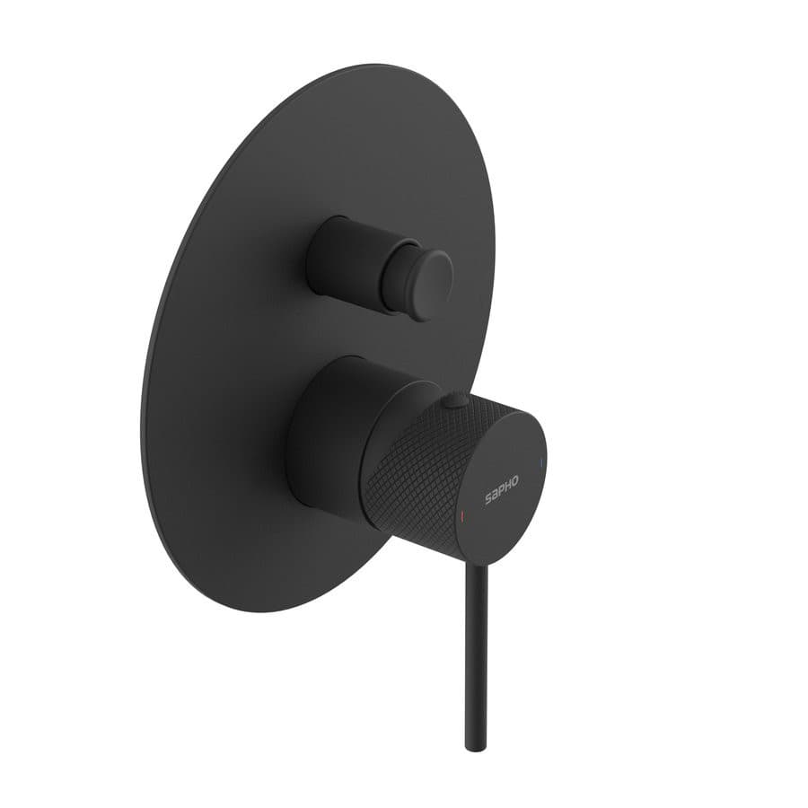 ULTRASAN bateria prysznicowa podtynkowa, 2 wyjścia, czarny mat