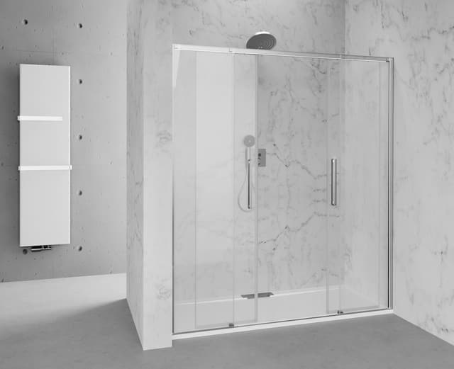 ALTIS drzwi prysznicowe przesuwne 1770-1810mm, wysokość 2000mm, szkło czyste