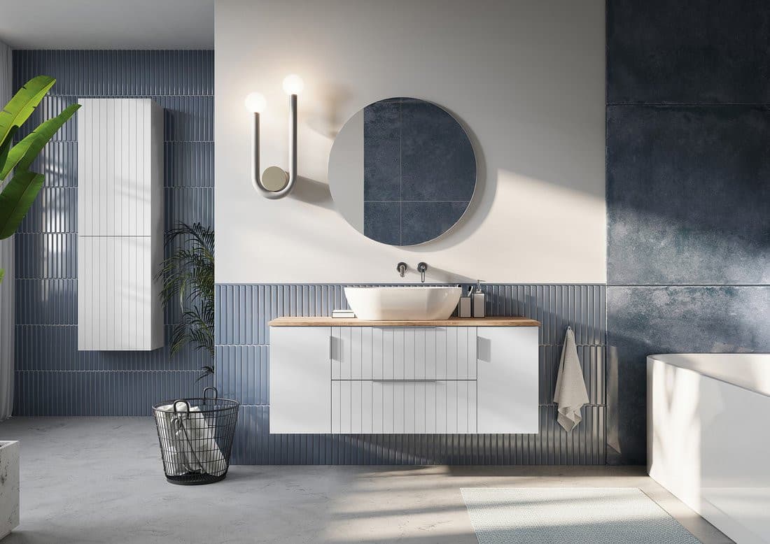 ESPACE szafka, 35x172x32cm, 2 drzwiczki, lewy/prawy, biały mat strip