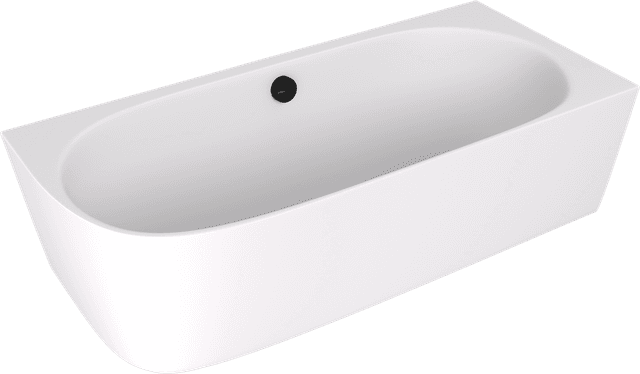 SUSSI R wanna przyścienna, narożna, kompozyt, 160x70x49,5cm, biały mat