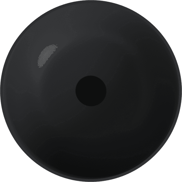 BANERA ROUND umywalka kompozytowa nablatowa, średnica 39cm, antracyt mat