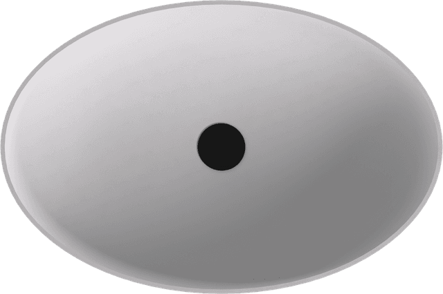 BANERA OVAL umywalka kompozytowa nablatowa, 60x40cm, biały mat