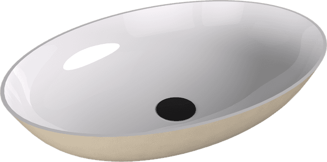 BANERA OVAL umywalka kompozytowa nablatowa, 60x40cm, biały/beż mat
