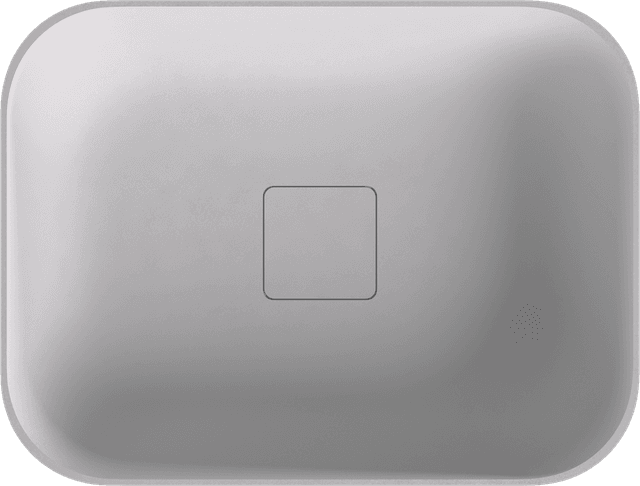 BANERA SQUARE umywalka kompozytowa nablatowa, 50x36cm, biały mat