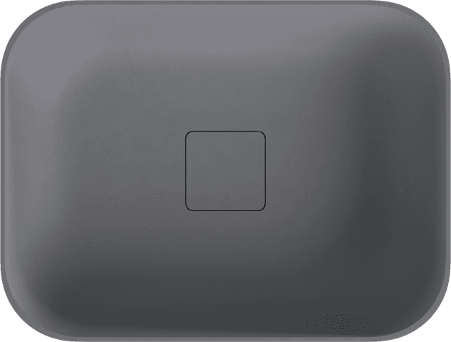 BANERA SQUARE umywalka kompozytowa nablatowa, 50x36cm, szary mat