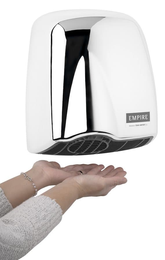 EMPIRE U-NIK AUTOMATIC suszarka do rąk, bezdotykowa 230 V, 1850 W, 262x305x165mm, ABS, biały