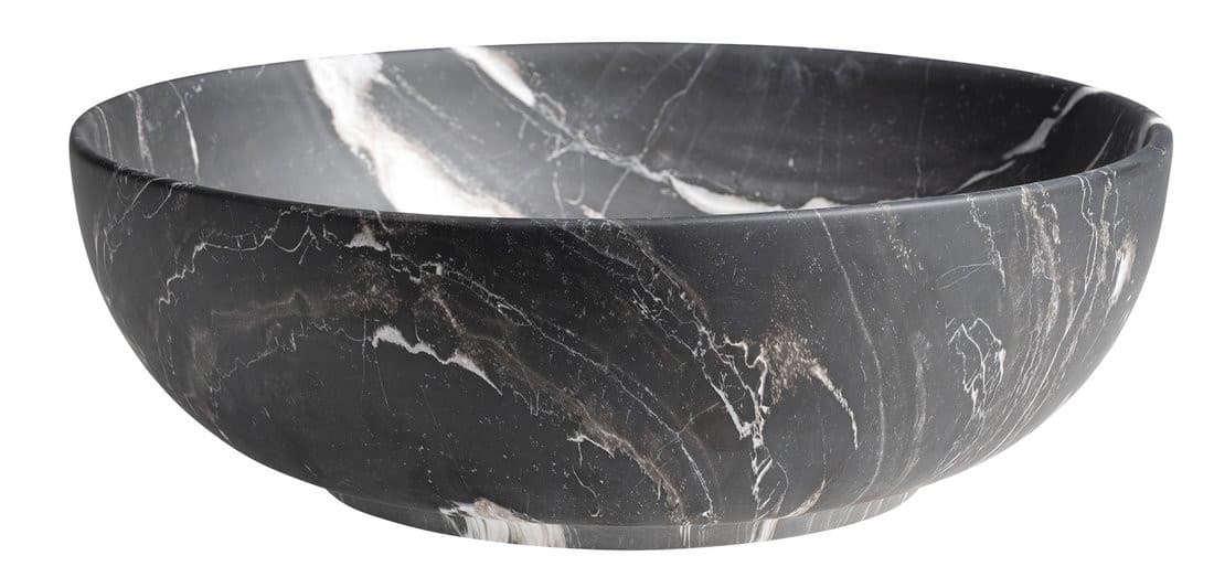 RONDANE umywalka ceramiczna nablatowa średnica 41cm, carnico marmor