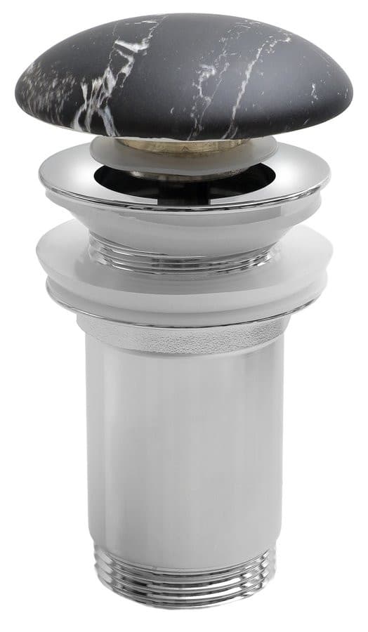 Korek umywalkowy 5/4“, klik-klak, grzybek ceramiczny, 10-50mm, carnico marmor