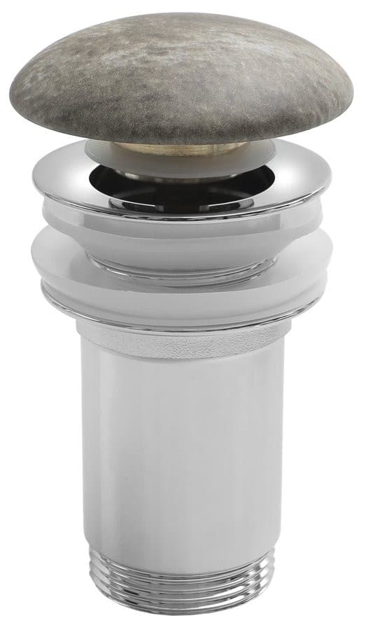 Korek umywalkowy 5/4“, klik-klak, grzybek ceramiczny, 10-50mm, breccia marmor