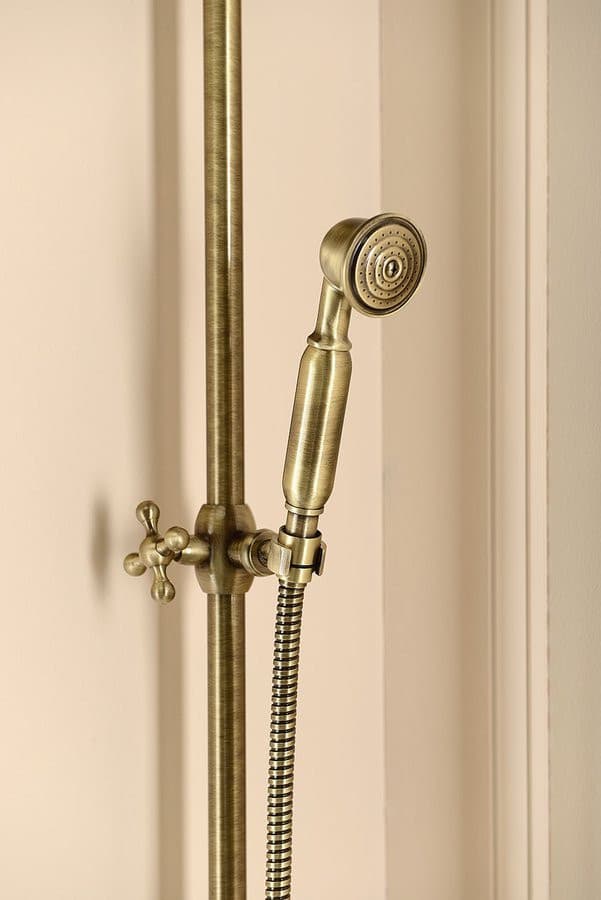 VANITY zestaw prysznicowy z podłączeniem do baterii, głowica i główka prysznicowa, brąz