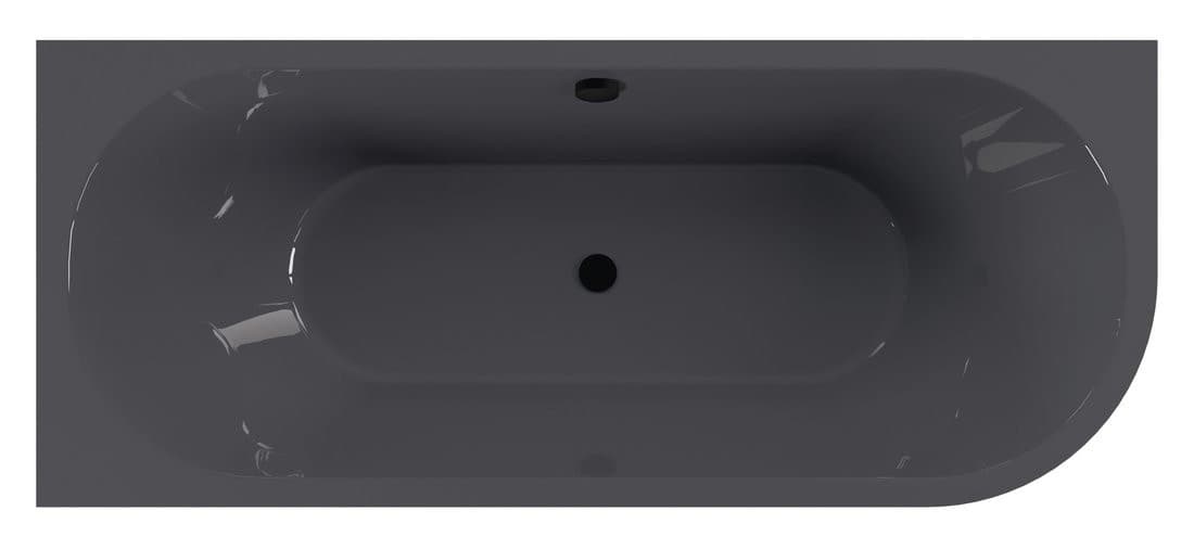 VIVA L MONOLITH wanna wolnostojąca przyścienna 170x75x60cm, szary