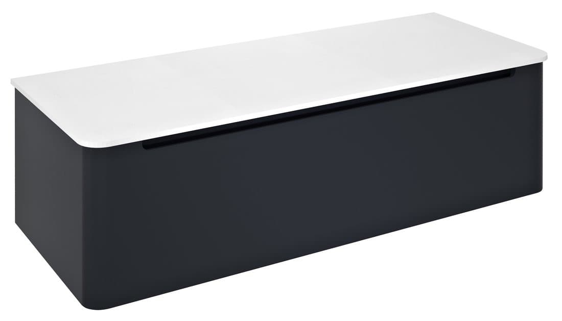 KERALA szafka pod umywalkę 120x35x47,5cm, 1 szuflada, antracyt mat