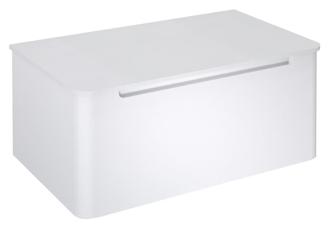 KERALA szafka pod umywalkę 80x35x47,5cm, 1 szuflada, biały połysk