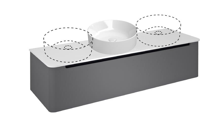 KERALA szafka pod umywalkę 80x35x47,5cm, 1 szuflada, antracyt mat