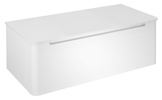 KERALA szafka pod umywalkę 100x35x47,5cm, 1 szuflada, biały połysk