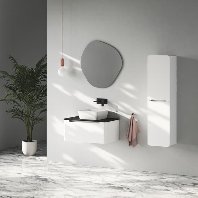 KERALA szafka pod umywalkę 100x35x47,5cm, 1 szuflada, biały połysk