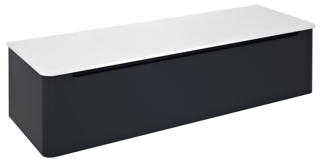 KERALA szafka pod umywalkę 140x35x47,5cm, 1 szuflada, antracyt mat