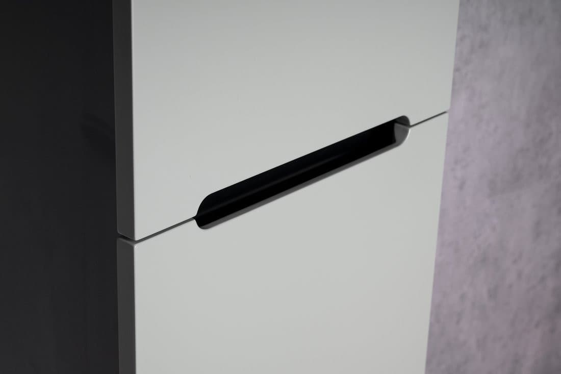 KERALA słupek wysoki, 38x143x32cm, 2 drzwiczki, lewy/prawy, biała połysk