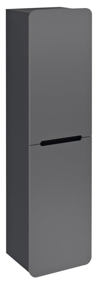 KERALA słupek wysoki, 38x143x32cm, 2 drzwiczki, lewy/prawy, carina/antracyt mat