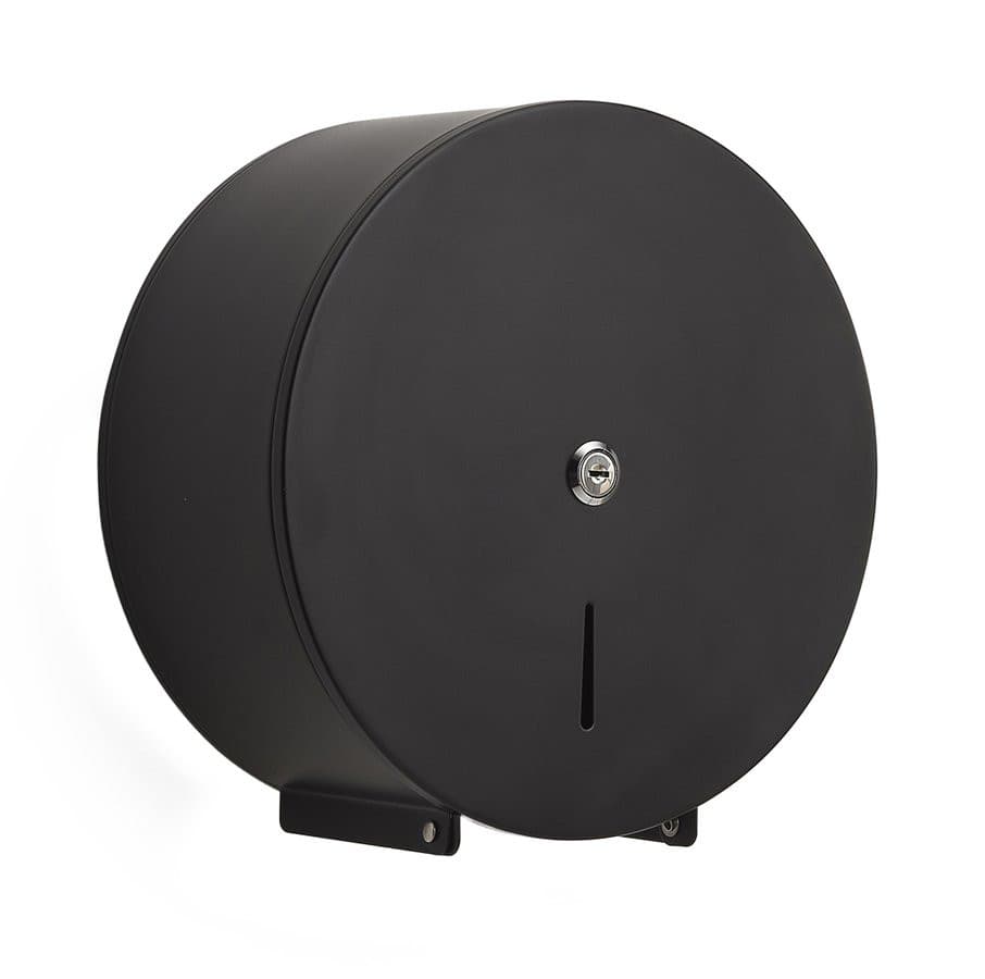 Zasobnik na papier toaletowy o Ø 24cm, 264x126x270mm, czarny mat