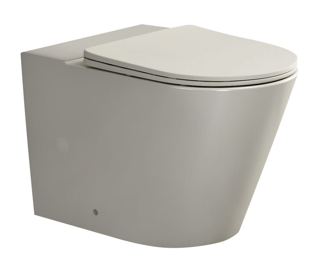 PACO WC misa do kompaktu, Rimless, 61x38cm, odpływ poziomy/pionowy, ivory