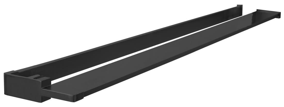 Półka skracana do kabin prysznicowych walk-in 60-140 cm, czarny mat