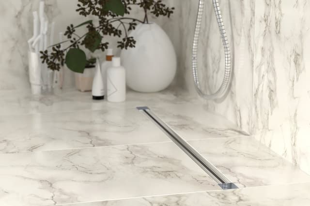 SUMISURA odpływ liniowy z rusztem ze stali nierdzewnej, L-450-1230, DN50