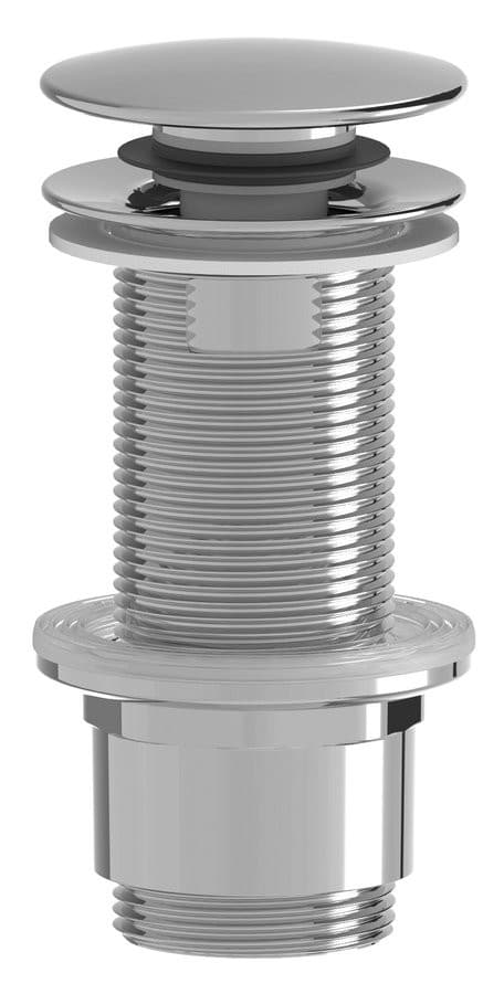 Odpływ umywalkowy 5/4”, klik-klak, duży korek, 10-80mm, ABS/chrom