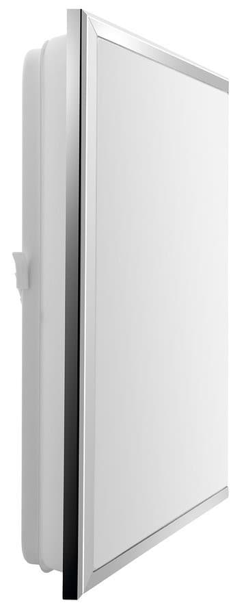 SILVER lampa sufitowa LED 28x28cm, 10W, 230V, 3000K/4000K/6500K, IP44, chrom