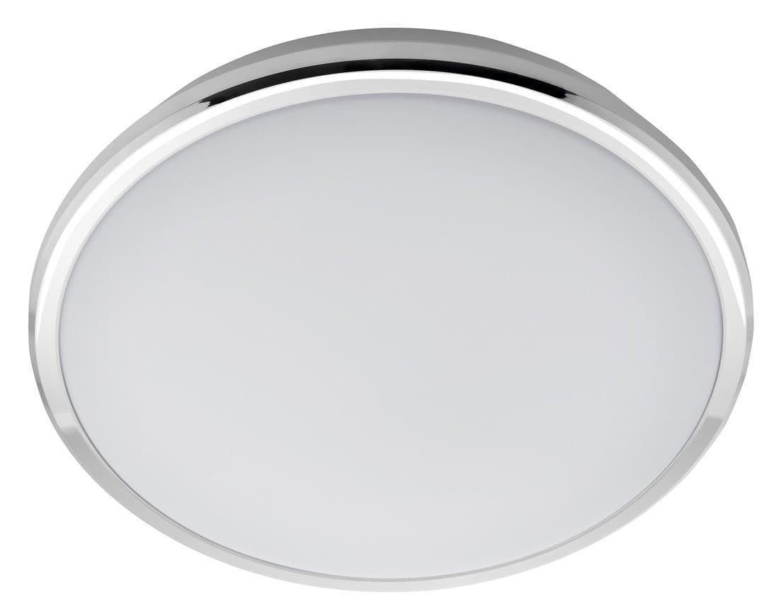 SILVER lampa sufitowa LED, średnica 29cm, 10W, 230V, 3000K/4000K/6500K, IP44, chrom