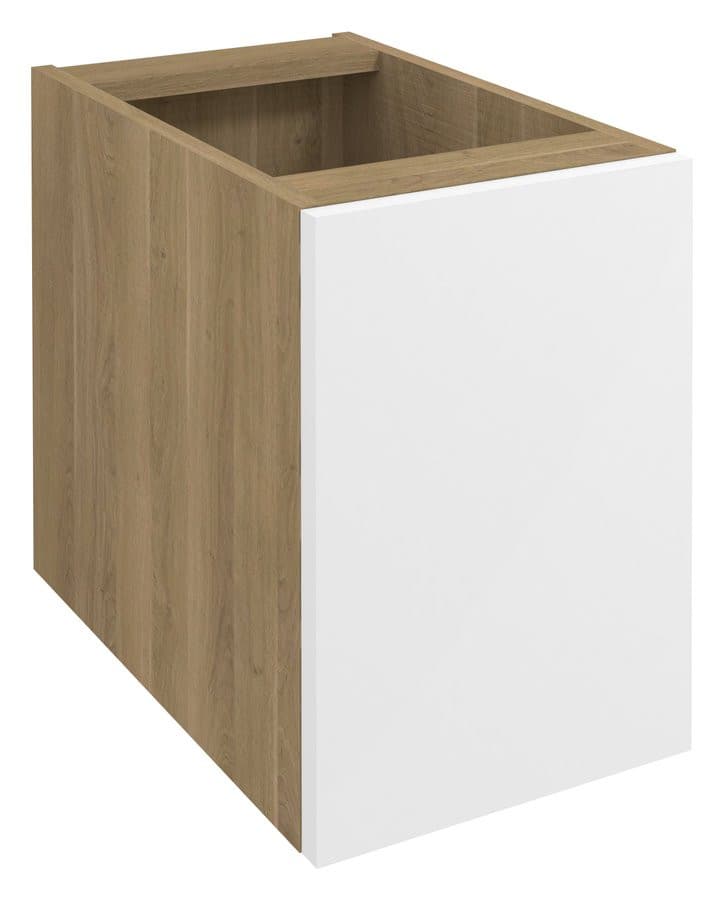 WAVE szafka wisząca dolna 30x45x47,8cm, prawa/lewa, biała/dąb cuneo