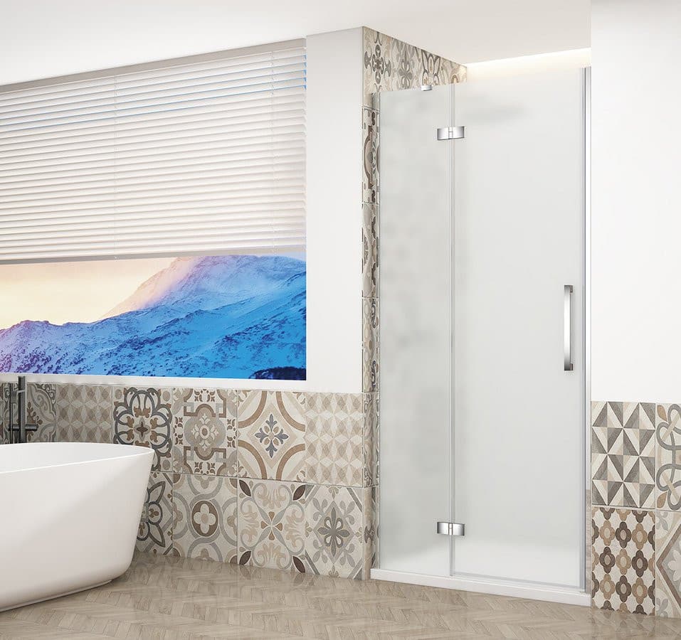 TRINITY CHROME drzwi prysznicowe do wnęki 1200 mm, szkło matowe, lewe