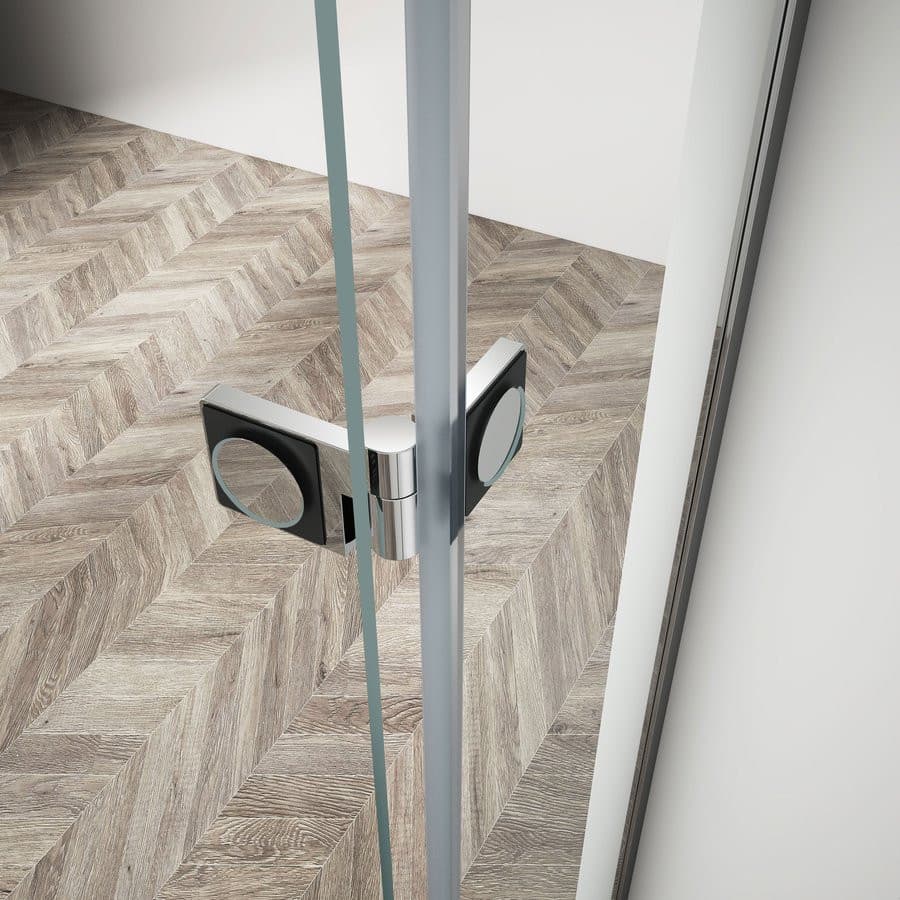 TRINITY CHROME drzwi prysznicowe do wnęki 1200 mm, szkło matowe, lewe