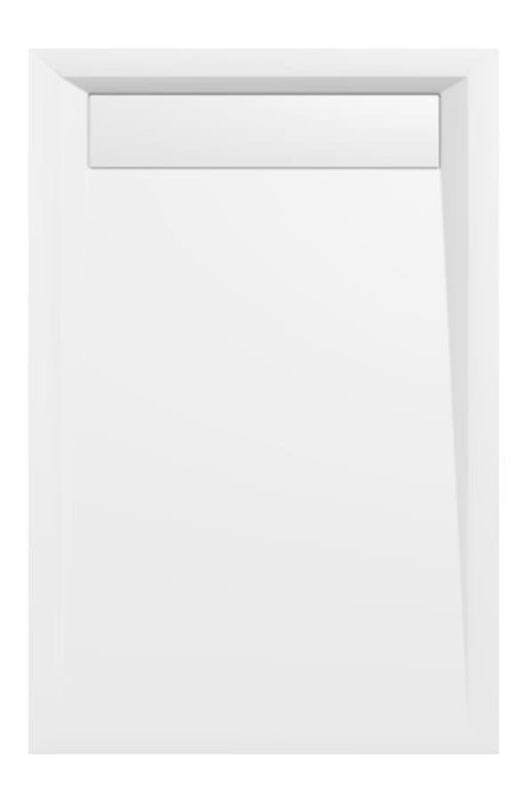 VARESA brodzik kompozytowy z maskownicą syfonu, 120x80cm, biały